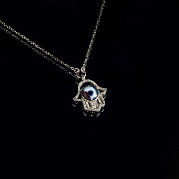 Hamsa zirkon taşlı 22x27mm