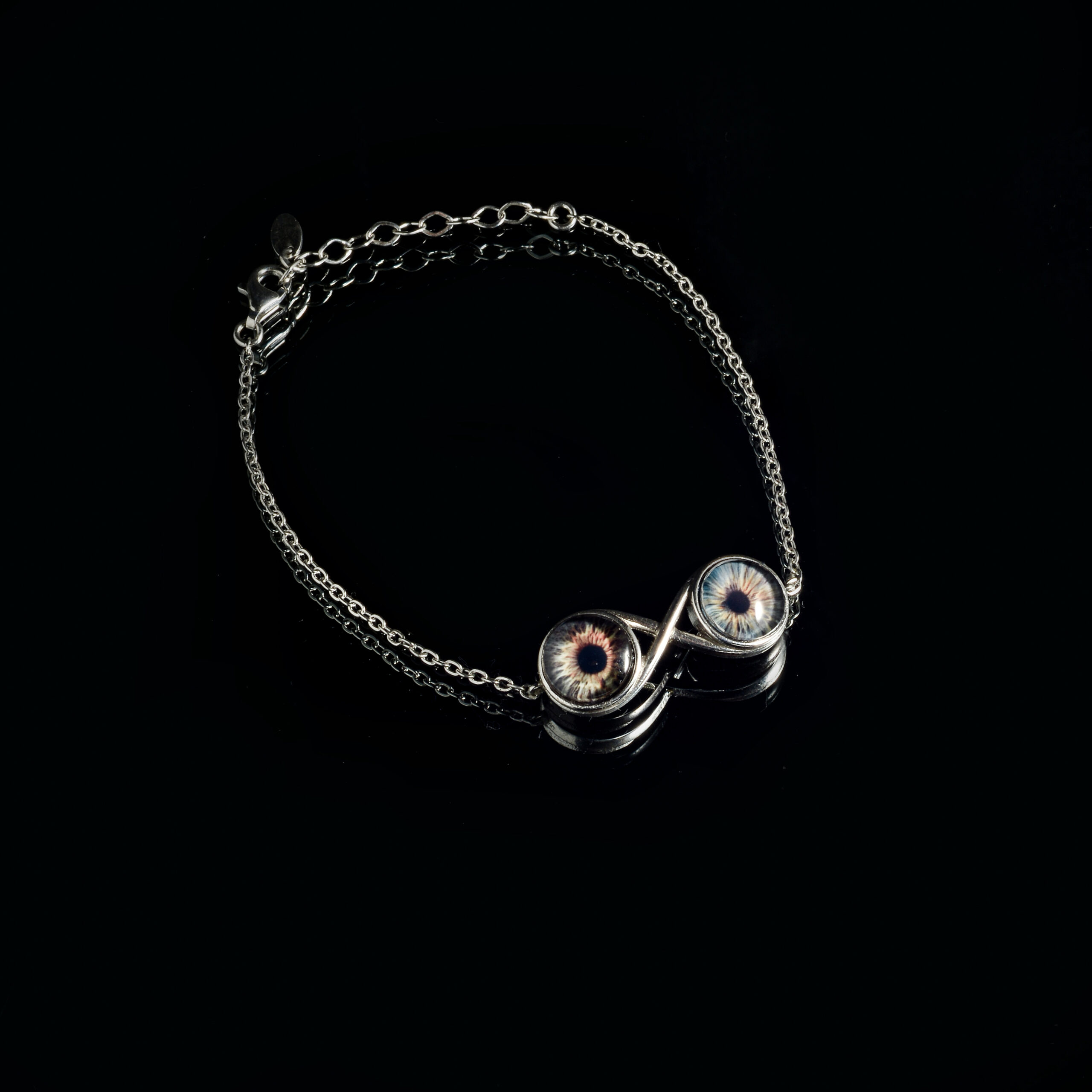 Sonsuzluk bileklik gümüş renk 31x12mm